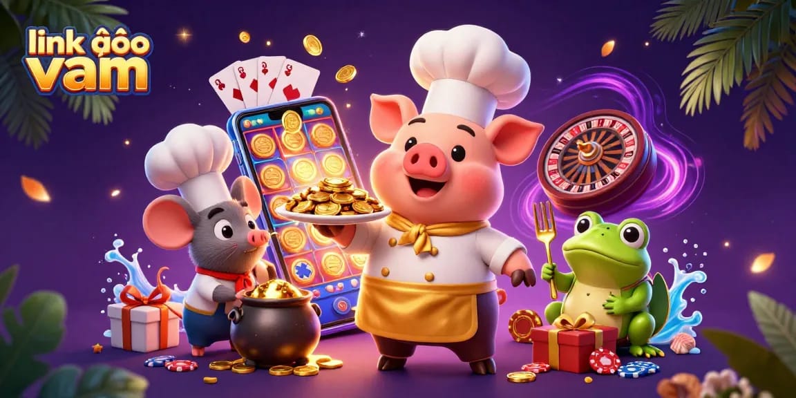 Experience the exhilarating world of gambling with link vào vmax featuring a vibrant 3D casino scene.