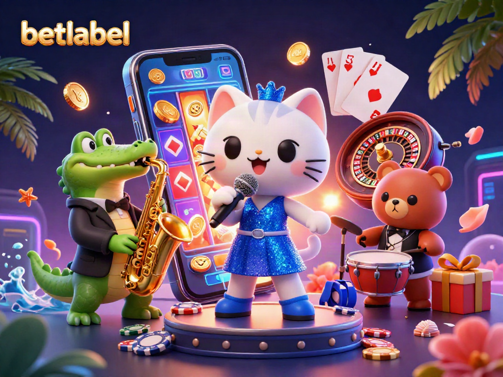 Experience exciting gameplay with betlabel featuring a dazzling cat singer, crocodile saxophonist, and bear drummer.