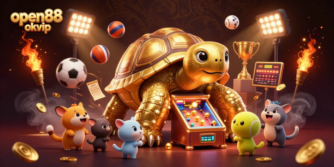 Experience the excitement of open88 okvip with vibrant games and thrilling elements in this dynamic casino scene.