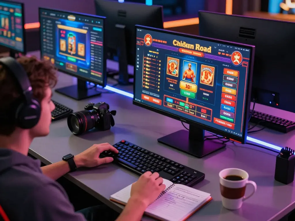 Impostazione online coinvolgente che mostra l'interfaccia di recensioni chicken road, illustrando approfondimenti strategici sul gameplay.