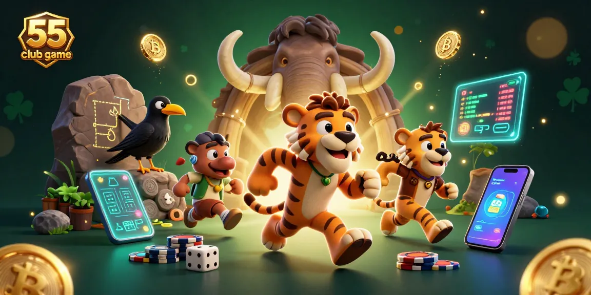 Engage with the 55 club game while enjoying unique prehistoric casino adventures.