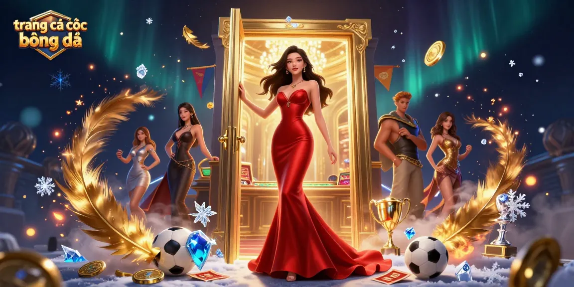 Experience trang cá cược bóng đá with a stunning illustration showcasing Asian beauty in a casino.